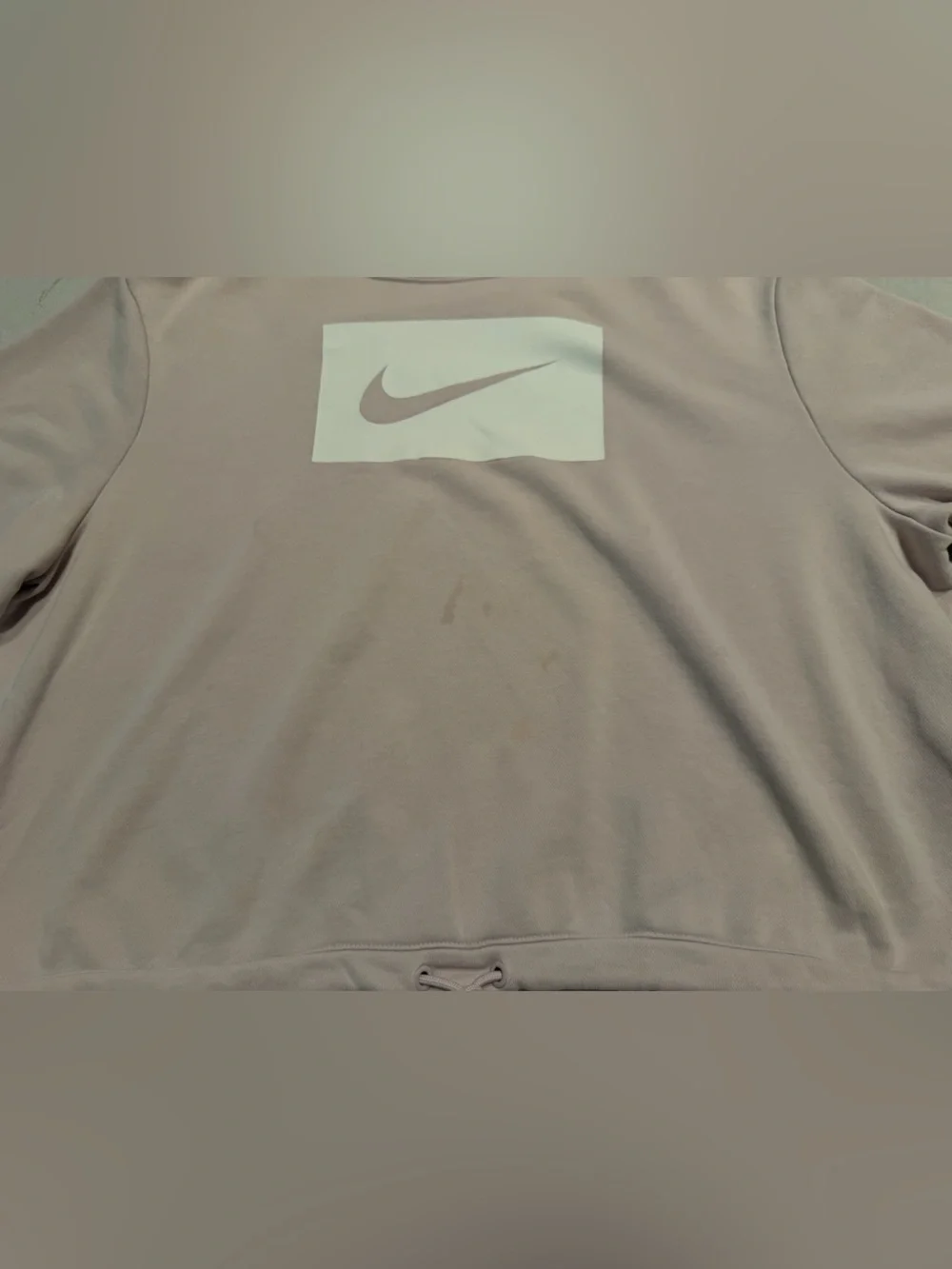 Nike Sportswear Women’s Dusty Pink Box Swoosh Drawcord Sweatshirt
